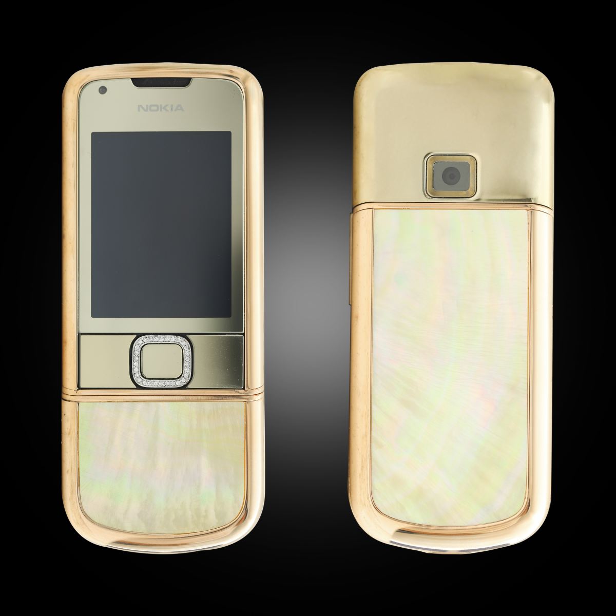 Nokia 8800E Rose Gold khảm trai đính đá