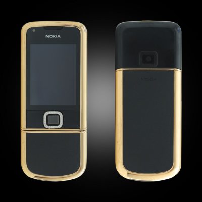Nokia 8800E Rose Gold điểm đá (da đen)
